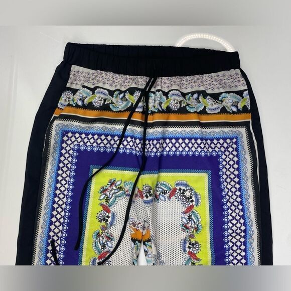 Clover Canyon Mixed Print Pattern Drawstring Pants Women Medium Multicolor - Picture 2 of 10